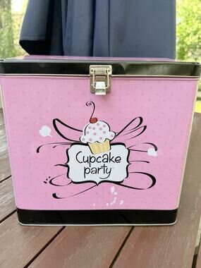 Nostalgia Electrics Mini Cupcake Maker CKM100 Kit Pink/Blue Nonstick Baker